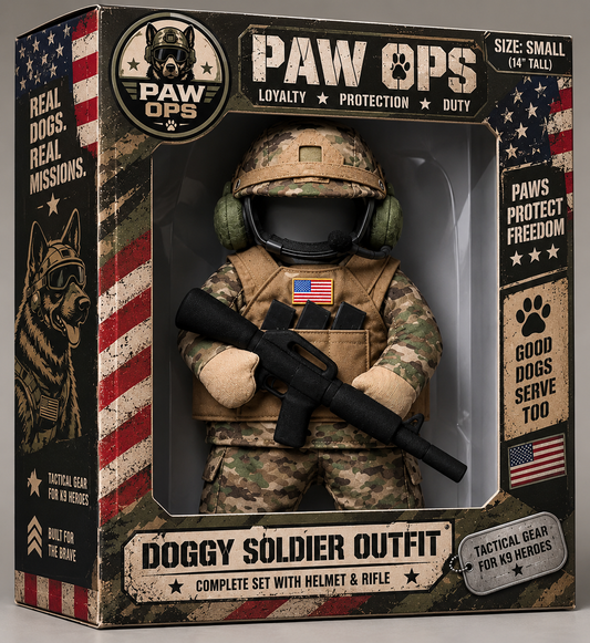 Furly™ - Paw Ops Soldier Outfit