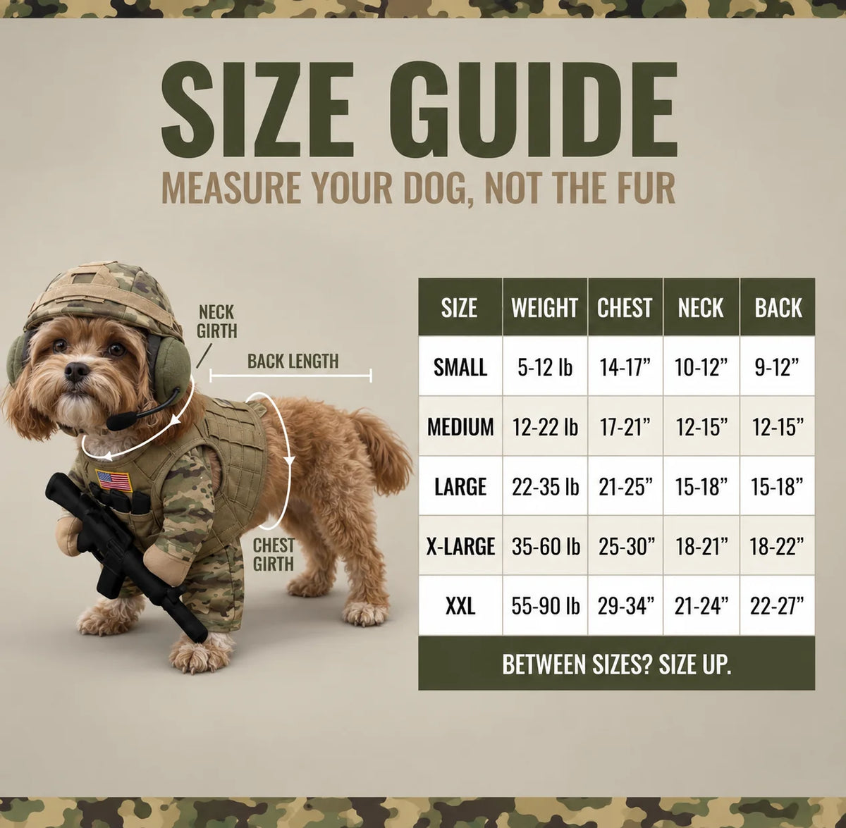 Furly™ - Paw Ops Soldier Outfit