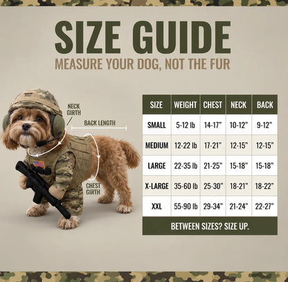 Furly™ - Paw Ops Soldier Outfit